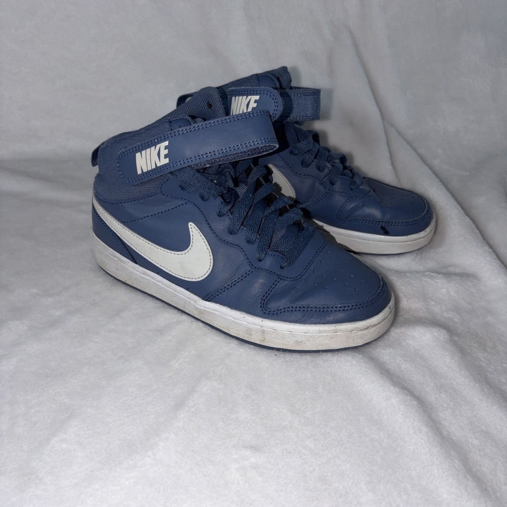 Nike‎ Court Borough Mid 2 Diffused Blue/Light Bone CD7783-402 Size 5Y